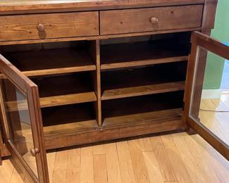 Rustic Solid Wood Glass Door Buffet Cabinet	36 x 55 x 19in		106009
