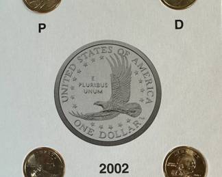 2000-2004 Sacagawea Dollar Book Set Dollar Coin Book Set 11 Coins Harris	7.75x5.75in		107013
