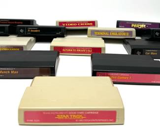 Lot of 13 1980s Vintage Texas Instruments Video Game Cartridges PHM TI Home Computer Command Module 	1 Game: 2.75x4.2x0.9in	Total: 2lbs 2 oz	970089
