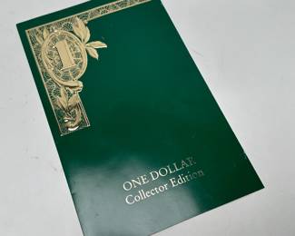 US $1 One Dollar Uncut Sheet Collectors Edition			107098
