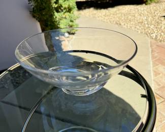 Steuben Glass 8060 Swirl Bowl by Donald Pollard Signed	3.5in H x 7in Diameter 		130016
