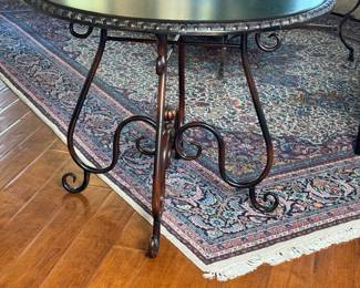 Wood Top Metal Frame Table	30in H x 38in Diameter		117009
