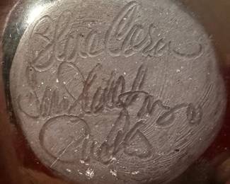  Blue Corn San Ildefonso Pueblo Black Ware Pottery Small Feather Plate Bowl Native American Pottery Crucita Calabaza 	1in H x 3.375in Diameter 		104004
