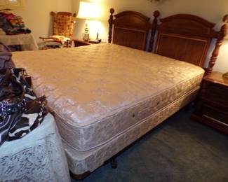 Stearns and Foster King Mattress and Box Springs