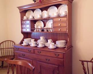 Hutch is Heywood Wakefield - Dishes are Mikasa