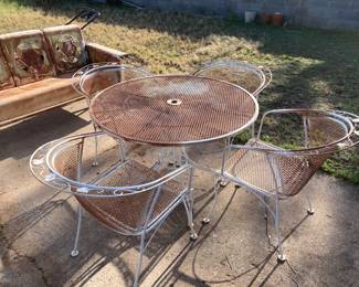 iron patio set