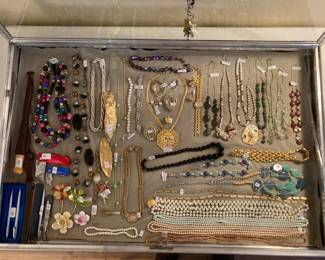 secure ladies' cabinet full of beautiful stuff