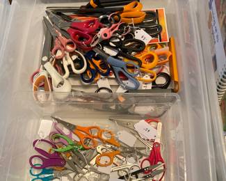 about 60 pair of scissors