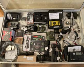 men's secure cabinet full of cool stuff