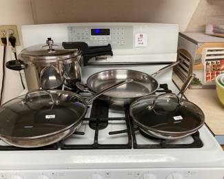 Cuisinart skillets, and a complete pressure cooker