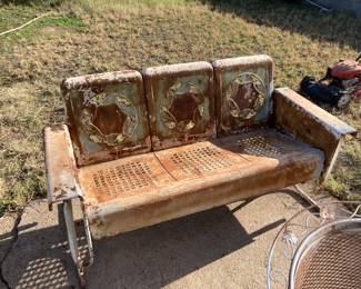 iron glider--heavy duty and will be a beauty one day!