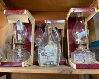 oil lamps, new in box