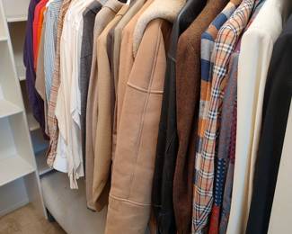 MEN'S CLOTHES AND HATS ARE UPSTAIRS.