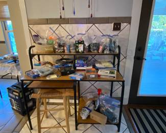 Computer Desk with Home Office Supplies