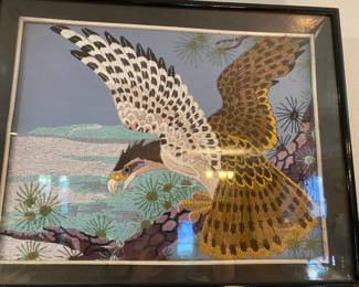 Hand Embordered Eagle 