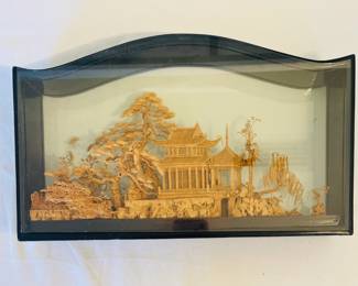 Chinese Shadow Box Diorama, as is