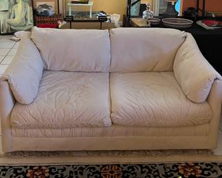 Cream white sofa