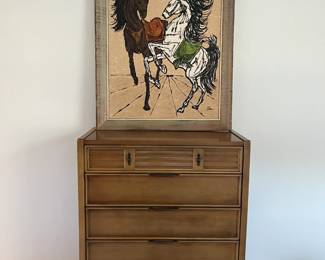 American of Martinsville  Mid Century Tall Dresser