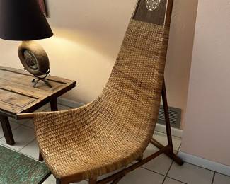 British Colonial Rattan Tall Back Throne Chair. Those who follow us will remember seeing this exact chair at the awesome riverfront house on John Anderson Drive a few months ago! We're so excited to have another one! If you missed it then, here's your chance!!