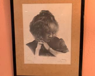 Signed & numbered lithograph, Stevie Nicks of Fleetwood Mac