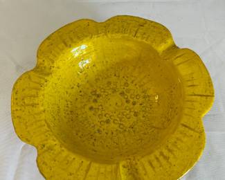 Yellow Italian Ashtray