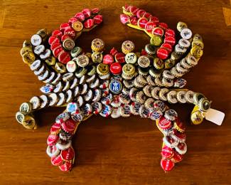 Crafty Crab, fun bottlecap art