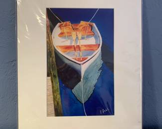 Print, "All Tied Up", original watercolor