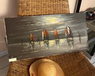 Oil on canvas, signed by artist