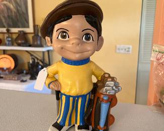 Vintage ceramic golfer
