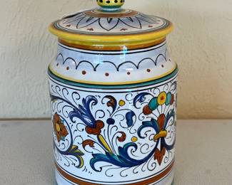 Deruta - Italy Lidded Canister Jar