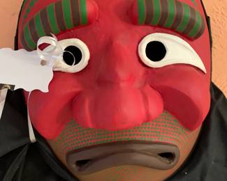 Red Korean Old Monk Mask