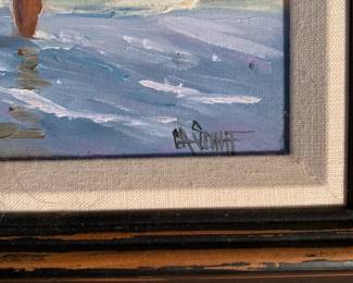 Waterfront Art Show Poster, signed & dated