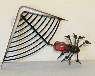 Scrap metal spider & web