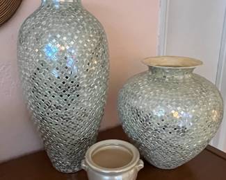 Tall vase on the left is sold, other two are available.