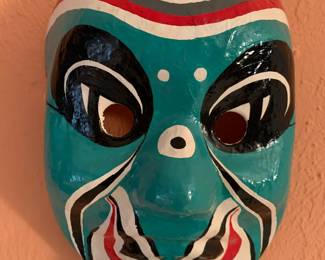 Vtg paper mache mask