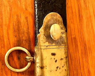 Leather & brass sheath