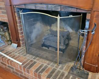 Fireplace Screen & Tools