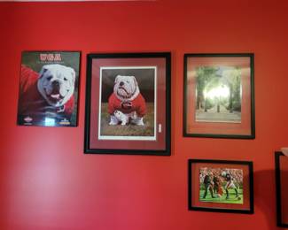 Limited Edition UGA & pup print 