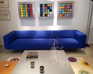 Gorgeous Royal Blue Sofa probably by Ligne Roset