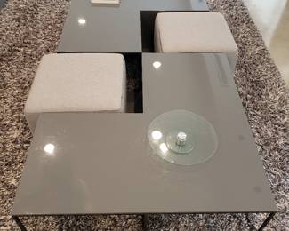 Modular Coffee Table w/ Ottomans by B & B Italia