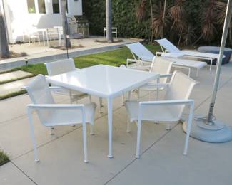 Dining Table & 4 Armchairs by Richard Schultz