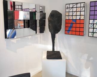 Mirrored Art & Cube Art by Moshe Elimelech; Sculpture different Artist (listed)