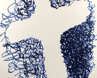 GEORGES BRAQUE (FRENCH, 1882-1963) | Bird
Lithograph in colors. h. 57-1/2 w. 45 in. (sight). No apparent signature. Overall: 65-1/2 x 52 in. (frame)