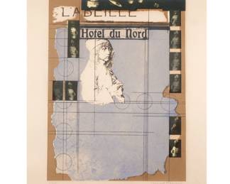 JOSEPH CORNELL (1903-1972) | Hotel du Nord
Color screenprint. h. 19 w. 15 in. (sight). Ed. 3/125, pencil signed, dated 1972. Overall: 31 x 25 in. (frame)