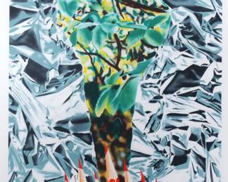 JAMES ROSENQUIST (AMERICAN, 1933-2017) | Katonah Muse, 1993. Offset lithograph in colors
h. 27-1/2 w. 21-1/4 in. (sheet). Signed, titled, dated, and numbered 46/100, published by Tyler Graphics, Ltd., Mount Kisco, NY, with their blind stamp, framed. - Overall: 34 x 27-1/2 in. (frame)