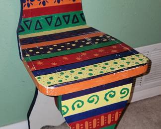 Darling, painted child's size chair