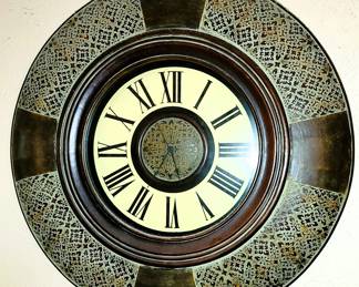 Large, round wall clock