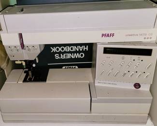Pfaff Creative Sewing Machine.  Not pictured: Quilting arm and hoops