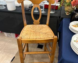 We have two wicker bar stools.