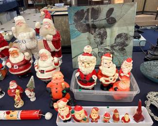 Vintage Santa Collection some 1940's several 50's &60's.